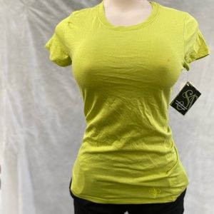 SOUTH POLE DESIGN SHIRT FOR WOMEN AND GIRLS. LIME GREEN. STRETCHY MATERIAL.